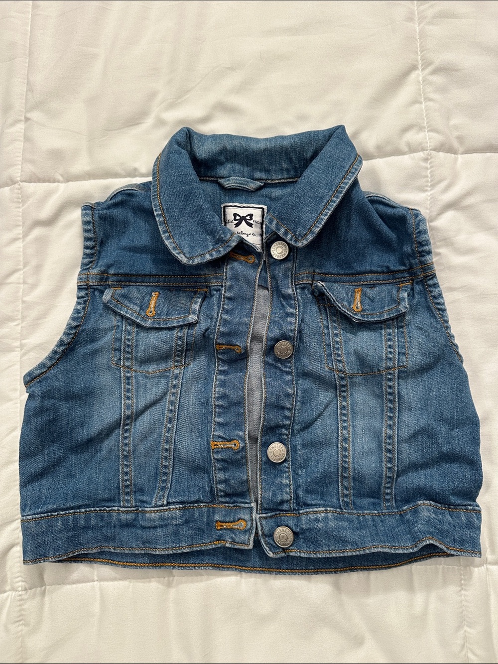 Gymboree Dark Blue Denim Vest Jacket